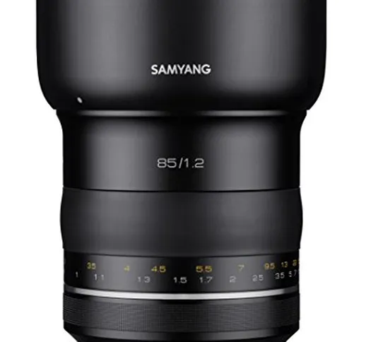 Samyang SYXP85-C XP 85 mm f/1.2 - Obiettivo ad alta velocità per Canon EF con chip AE inte...