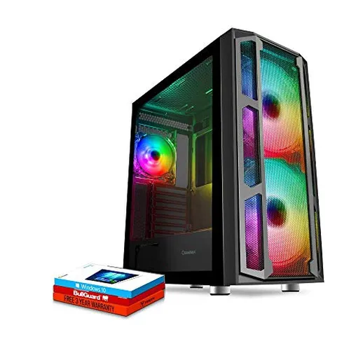 Fierce Explorer High-End RGB Gaming PC - Veloce 4.6GHz 12 AMD Ryzen 9 3900X, 512GB M.2 Dis...