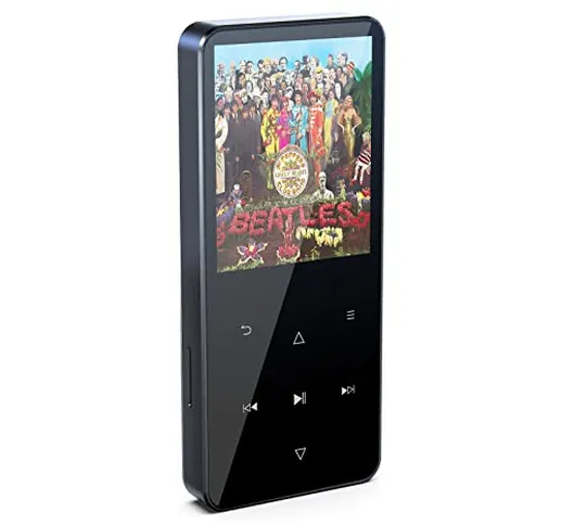 16 GB Lettore MP3 Bluetooth, pulsante touch / altoparlante incorporato/Radio FM/registrazi...