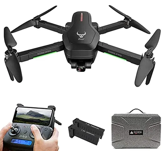 MXCYSJX ZLL Beast SG906 PRO 2 Drone con Fotocamera 4K per Adulti, Gimbal A 3 Assi, 5G WiFi...