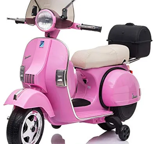 giordano shop Piaggio Vespa PX150 Full Elettrica 12V per Bambini Rosa