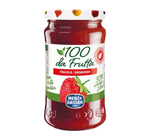 Menz&Gasser, Composta di Fragole 100Dafrutta, 100% Frutta IQF di Alta Qualità, 100% Made i...