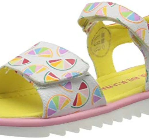 Agatha Ruiz de la Prada 202961, Sandali Punta Aperta Bambina, Bianco (Bianco Y Mandarinas...