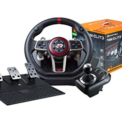 FRTEC - SUZUKA ELITE NEXT Volante con pedali e cambio manuale (Serie X, Playstation 4, Xbo...
