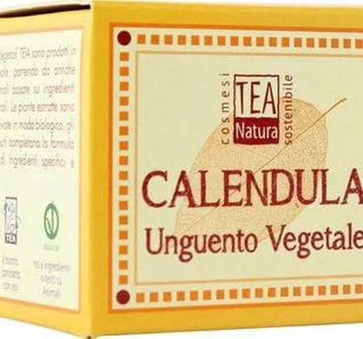 TEA NATURA Unguento Vegetale alla Calendula - Trattamento ecobio alla calendula - Particol...