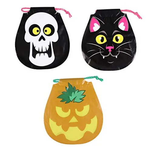 BESTonZON 3pcs Halloween Sacchetto per Il Trattamento Perizoma Borsa per Regalo Borsa per...