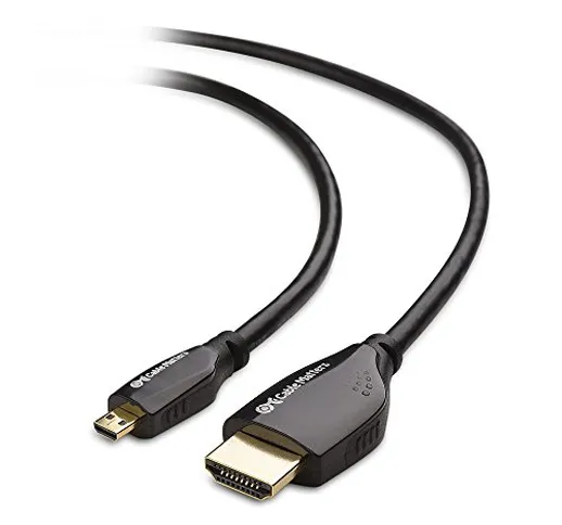Cable Matters Cavo Micro HDMI a HDMI Alta velocità (Cavo Micro HDMI HDMI) Risloluzione 4K...