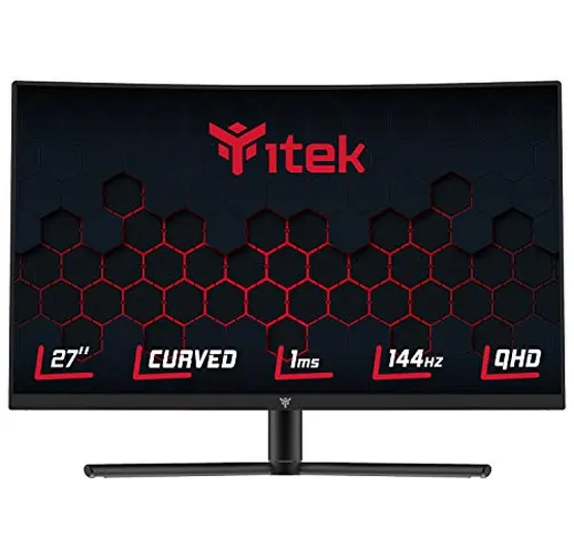 Itek Monitor GGC - 27" CURVED R1500, WQHD 2560x1440, VA, 144Hz, 16:9, 1ms MPRT, HAS, 3xHDM...