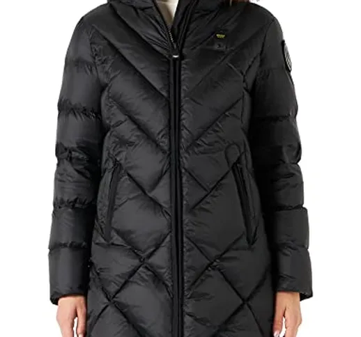 Blauer Impermeabile/Trench Lunghi IMB Piuma Piumino Lungo da Donna, 999TT Nero INT. Biscot...