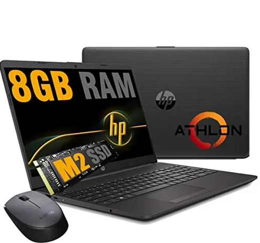 Notebook HP 255 G8 Pc portatile,Display HD 15.6",Cpu Amd Athlon,fino a 2,60 GHz,Ram 8 GB D...