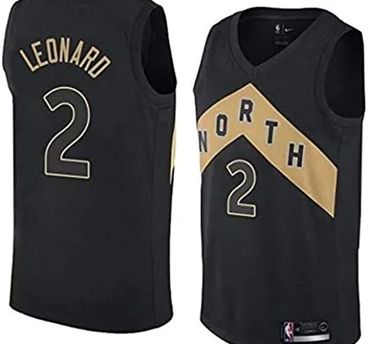 Kawhi Leonard Maglia Uomo - NBA Maglia da Giocatore Toronto Raptors #2 Swingman Jersey Abb...