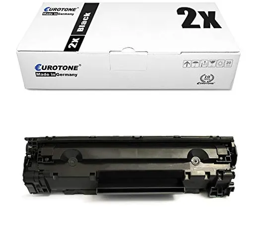 2x Eurotone Cartuccia Toner per Canon I-Sensys LBP 2900 3000 b i sostituisce 7616A005 703