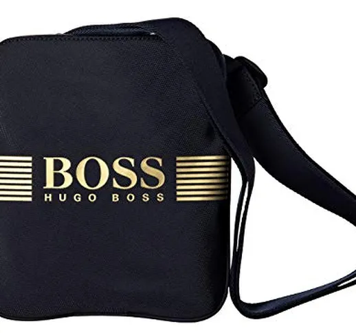 Hugo Boss - Borsa a tracolla da uomo Pixel S Zip, Crossbody, Logo, 24 x 20,5 x 2 cm (altez...