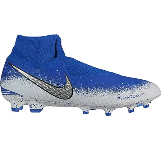 Nike Phantom Vsn Elite DF Fg, Scarpe da Calcetto Indoor Unisex-Adulto, Multicolore (Racer...