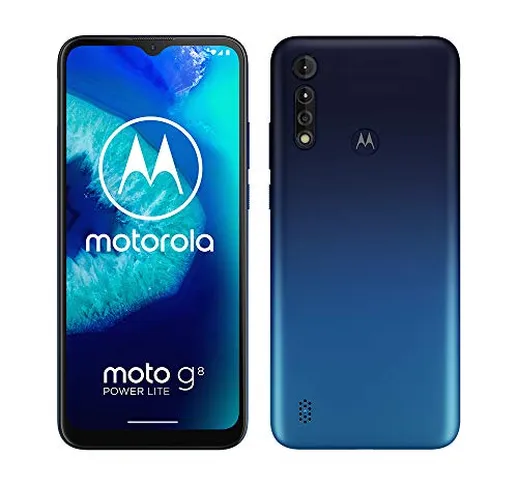 Motorola Moto G8 Power Lite, Batteria 5000 mAh, Tripla Fotocamera 16MP, Display MaxVision...