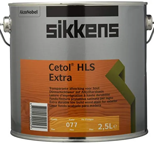 Sikkens Cetol Hls Extra Rm - Speciale Vernice Alchidica Per Esterni, Colori E Dimensioni A...