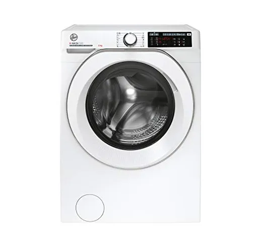 Hoover HW 48AMC/1-S H-WASH 500 Lavatrice Smart 8 Kg, 1400 Giri, Wi-Fi + Bluetooth, Carica...