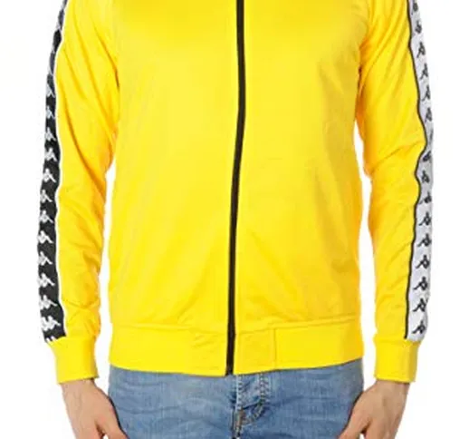 Kappa Felpa Abbigliamento 222 Banda Anniston Slim Fleece Jacket Uomo Yellow 301EFU0 XXL