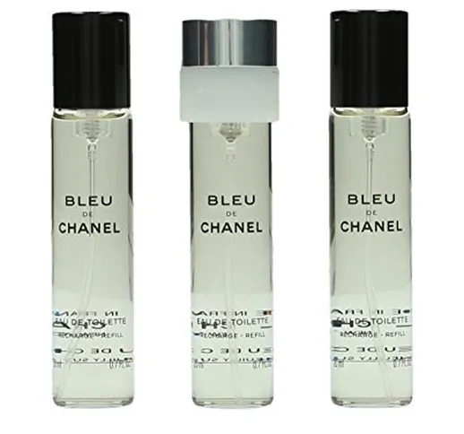 Bleu de Chanel di Chanel - Eau de toilette Edt - Spray 3x20 ml.