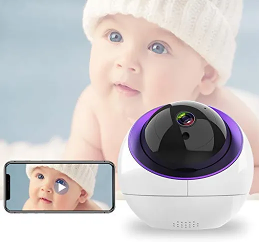 TSAR003 Video Baby Camera Baby Webcam 1080P Baby Monitor con WiFi IP Camera Visione Nottur...