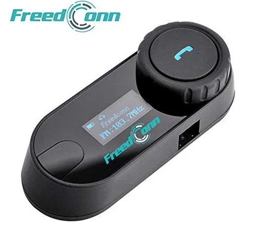 Moto Motocicletta Casco Bluetooth TCOM-SC Intercom Interphone, collegare fino a 3 ciclisti...