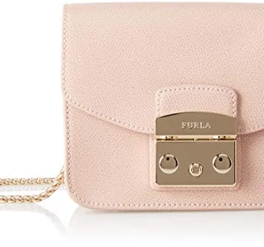 FURLA Metropolis - Borsa Donna, Rosa (Moonstone), 7.5x14x16.5 cm (B x H T)