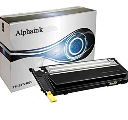 Toner Alphaink compatibile con Samsung CLT-Y406S ; Per stampanti Samsung CLX-3300 CLX-3305...