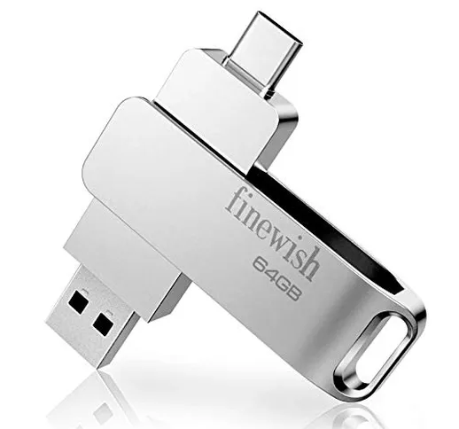 Chiavetta USB Type C 64 GB, 2 in 1 OTG Penna USB 64 giga USB C Pen Drive 64GB per PC/New M...