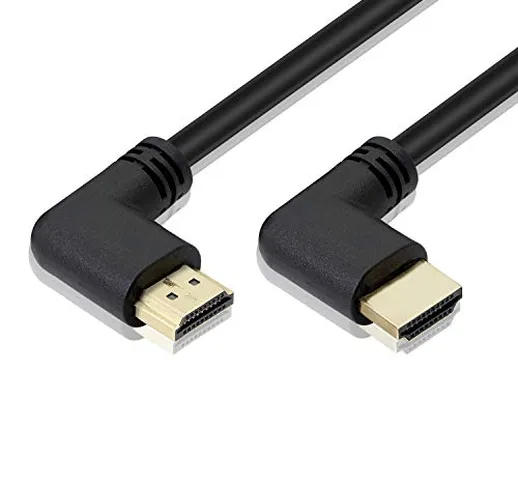 Cavo HDMI 8 K, 48 Gbps, angolo di 90 gradi, Honglei cavo HDMI 2.1, supporta 1080P 3D ed eA...