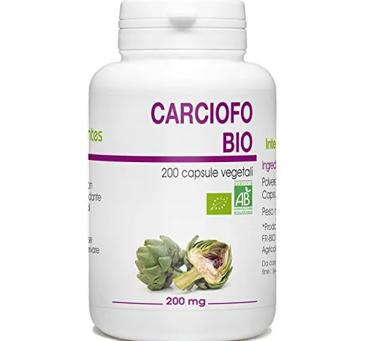 Carciofo Bio - Cynara scolymus - 200mg - 200 capsule vegetali