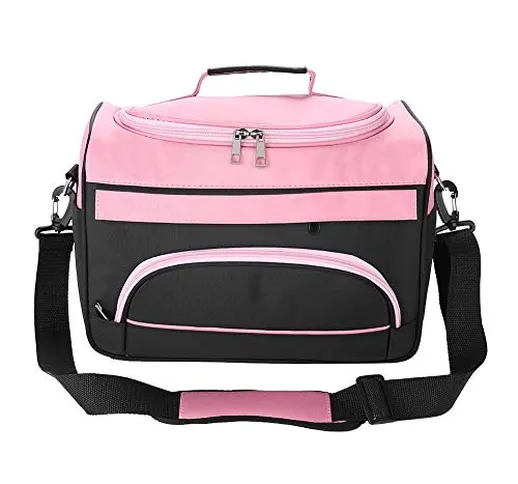 Borsa da viaggio di grande capacità professionale per parrucchiere (Color : Rose Pink)