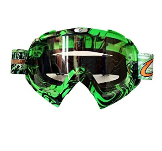 WYSTAO Goggles Outdoor Sports New Motorcycle Cross-Country Occhiali da Cavaliere equipaggi...