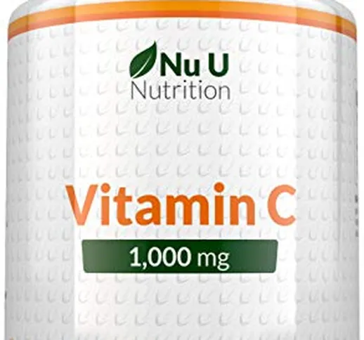Vitamina C 1000 mg | 180 compresse (Fornitura Per 6 Mesi) | Integratori alimentari Nu U Nu...