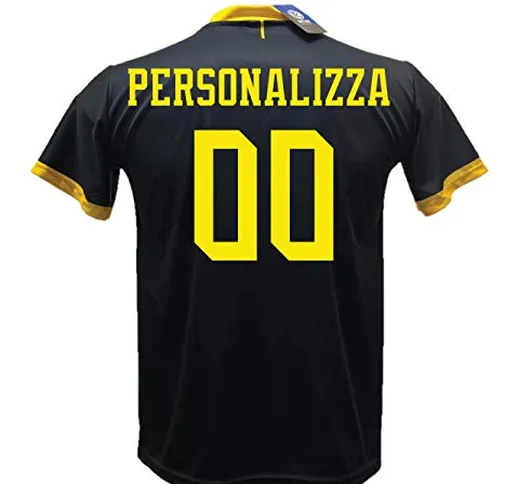 Terza maglia calcio Inter nera away personalizzabile replica autorizzata 2019-2020 Taglie...