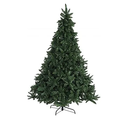 Albero di Natale Artificiale Realistico Finto Verde Folto Nielsen (Altezza 210 cm)