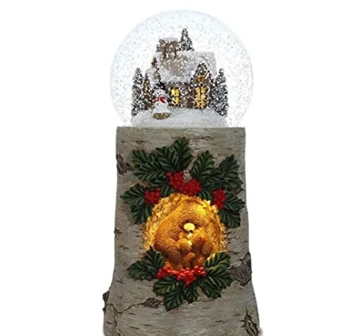 Twomech Carillon Albero di Natale in Porcellana Fredda con Squisito Carillon a Carica con...