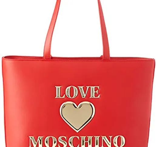 Love Moschino Precollezione SS21 | Borsa Shopper da Donna, Spalla, Rosso, Normal