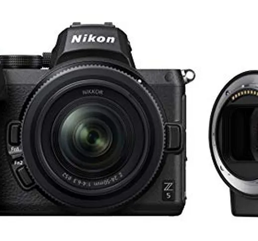 Nikon Z5 + Z 24-50 + FTZ + Lexar SD 64 GB 667x Pro Fotocamera Mirrorless, CMOS FX 24.3 MP,...