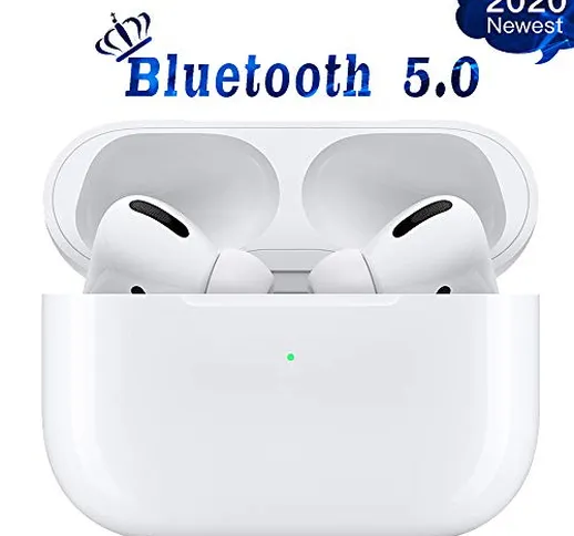 Cuffie wireless Bluetooth 5.0, Cuffie sportivo, Cuffie touch con microfono e custodia di r...