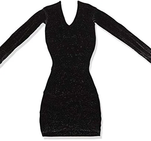 Cottelli Collection Mini Vestido Con Purpurina - Negro - 150 Gr