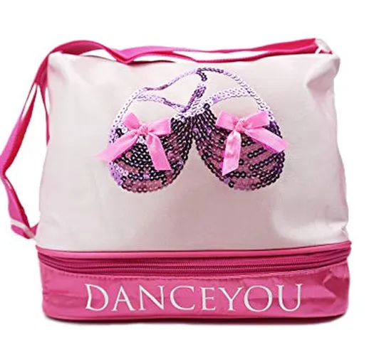 DANCEYOU Borsa per Danza Classica Balletto Sport Ginnastica Latin Ballerina Bambini Ragazz...