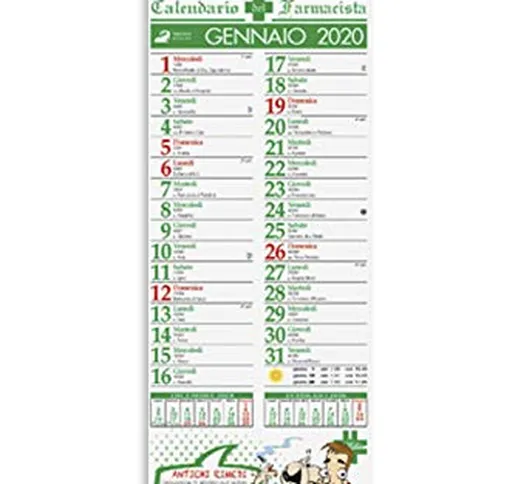 Calendario 2020 da muro illustrato personalizzabile SALUTE SILHOUTTE_Fermento Italia (100)