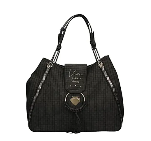 Le Pandorine Borsa Donna Shopping Grande Vicky Vivere Black