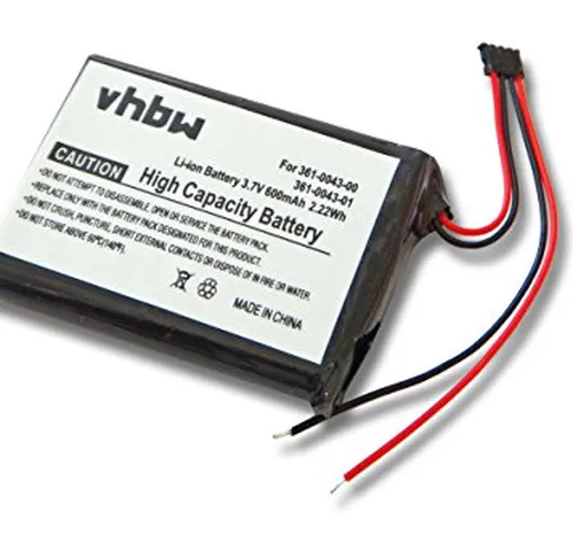 vhbw batteria compatibile con Garmin Edge 010-01626-02, 200, 205, 500, 520, Explore 820 na...