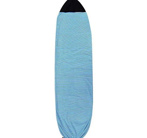Domilay Custodia protettiva per calze da surf e surf Board 6Ft blu e bianco a strisce