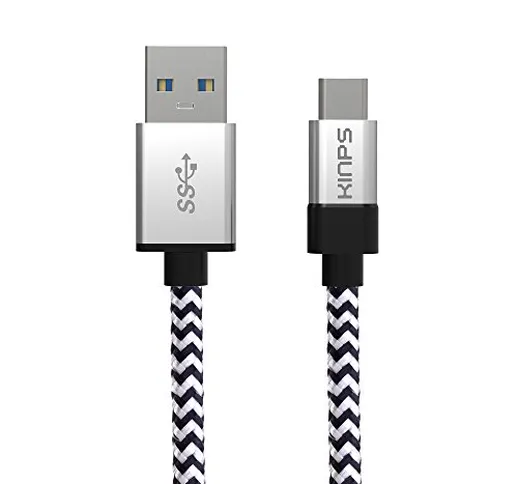 Cavo USB Type C, Kinps® USB 3.1 Tipo C Cavo USB C a USB 3.0 di tipo A di carico di dati ca...