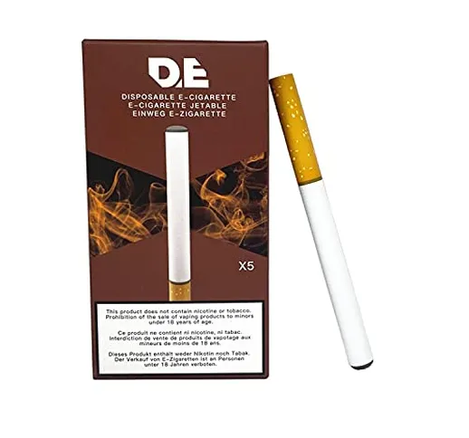 DE - sigaretta elettronica usa e getta (pacchetto di 5 pezzi,) il gusto del tabacco con 50...