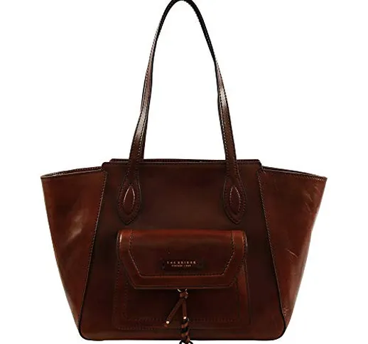 The Bridge Elba Borsa shopper marrone rosso