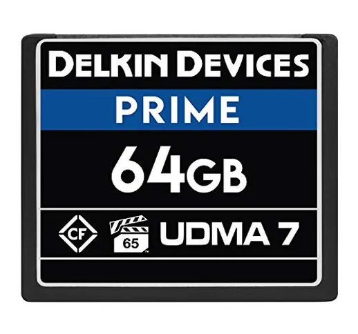 Delkin DDCFB105064G - Scheda di memoria Compact Flash 64GB, 1050x