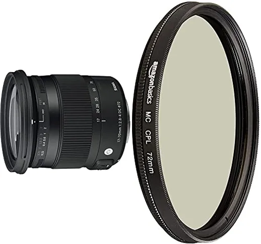 Sigma 884306 Obiettivo 17-70 Mm-F/2.8-4 (C) Dc Macro Os Hsm -Af, Attacco Nikon & Amazon Ba...